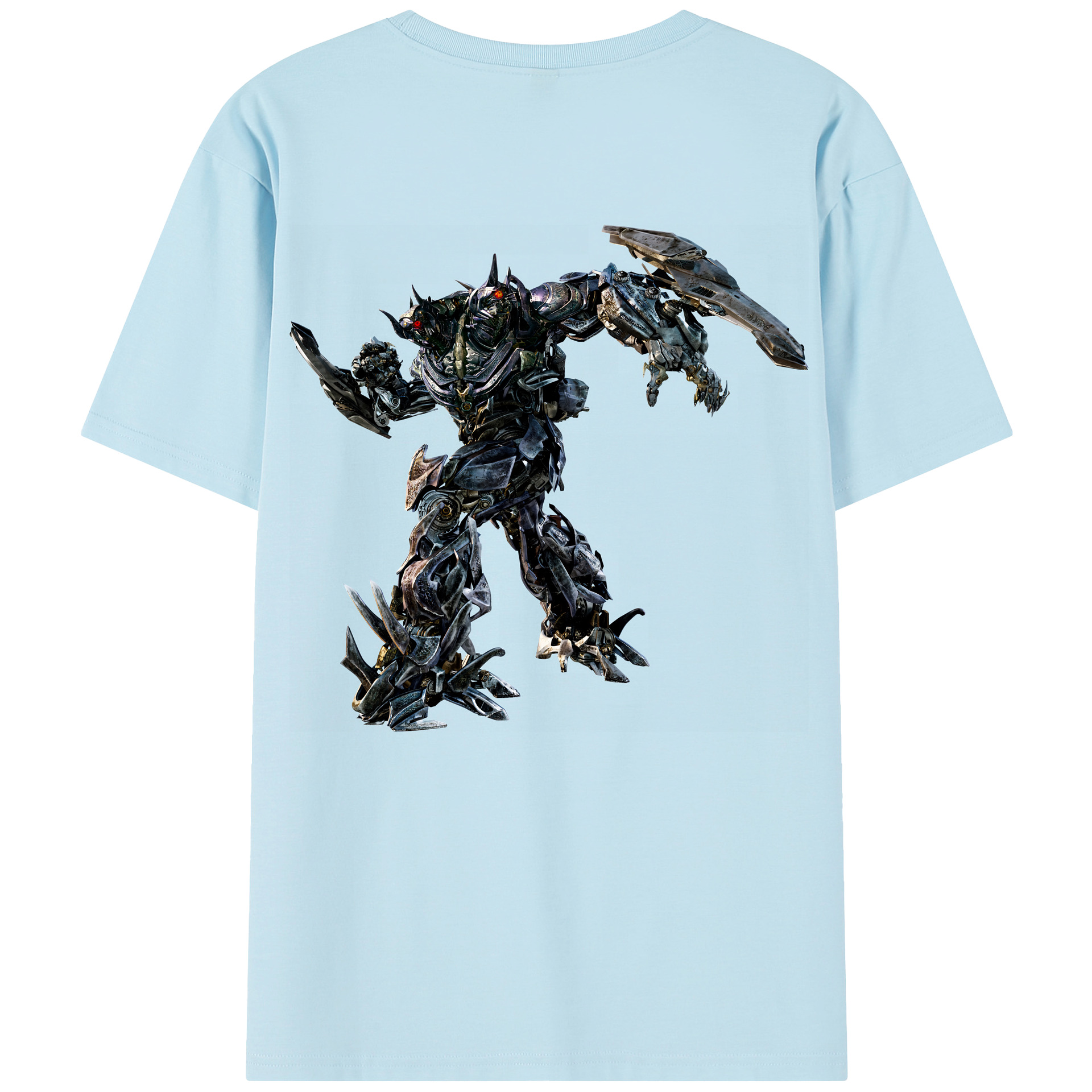 （画像用） Transformers トランスフォーマー 綿100％半袖Tシャツ（背面プリント）
